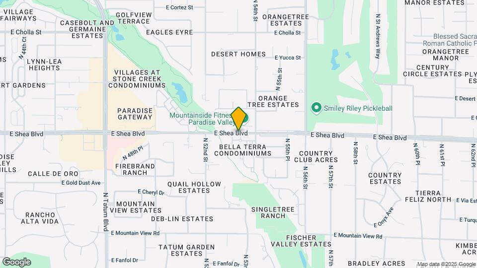 5335 E Shea Blvd Mapa y Detalles de la Ubicación