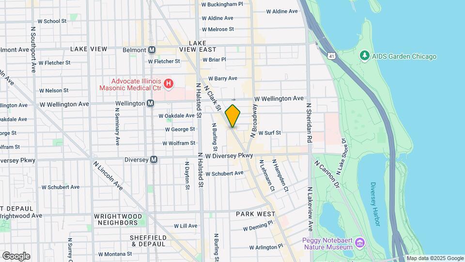 2862 N Clark St, Unit GDN Map and Location Details