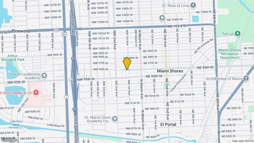 9550 NW 1st Ave Map and Location Details