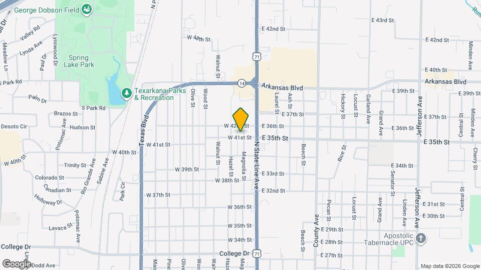 4101 Magnolia St Map and Location Details