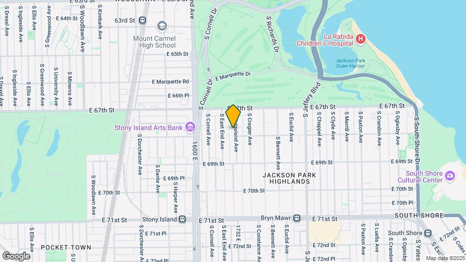 6748 S Ridgeland Ave Map and Location Details