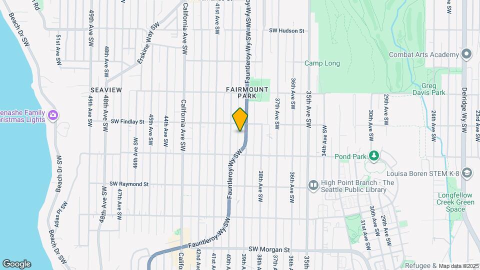 5621 Fauntleroy Way SW, Unit C Map and Location Details