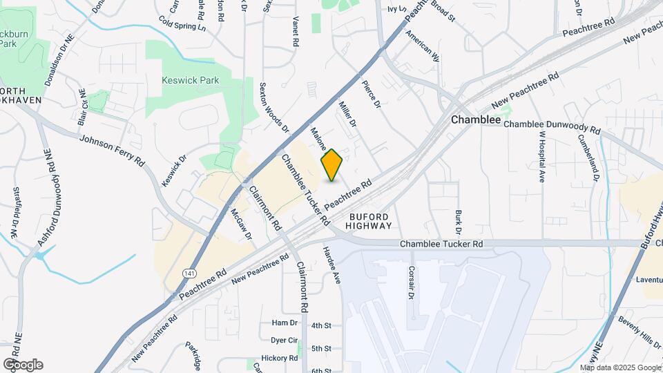 5200 Peachtree Rd Map and Location Details