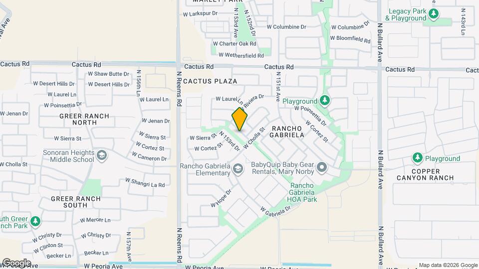 11690 N 153rd Ave Mapa y Detalles de la Ubicación