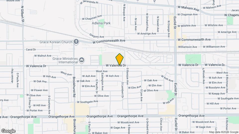 1442 W Valencia Dr Map and Location Details