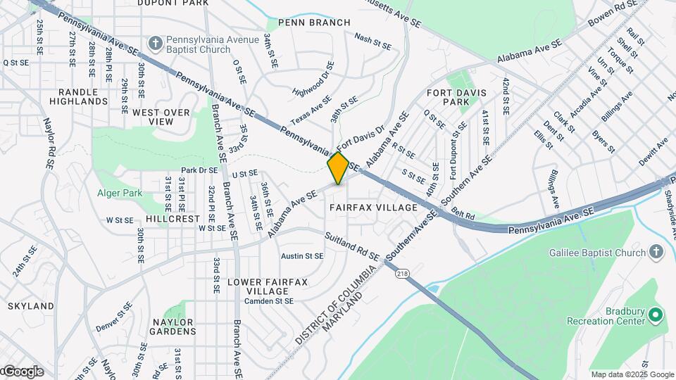 3713 Alabama Ave SE Map and Location Details