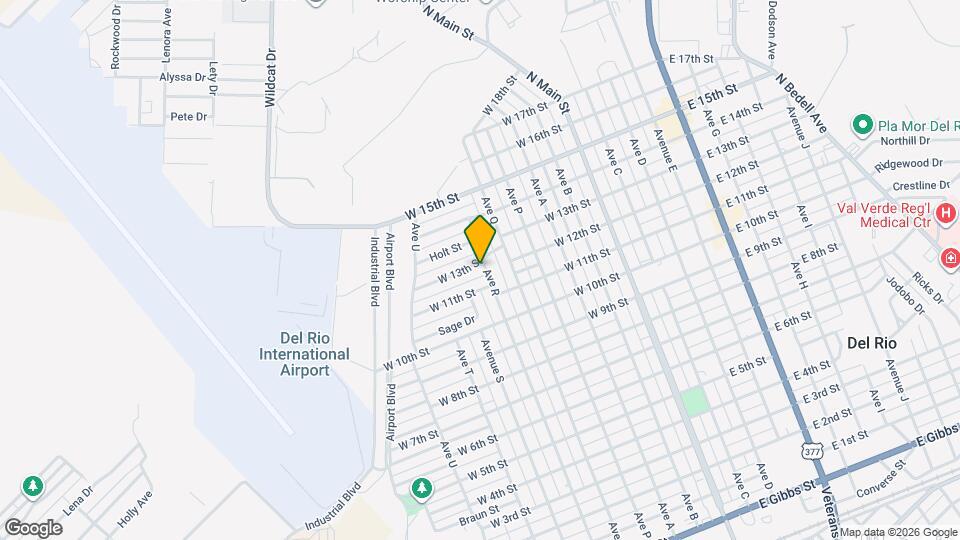 600 W 13th St Map and Location Details