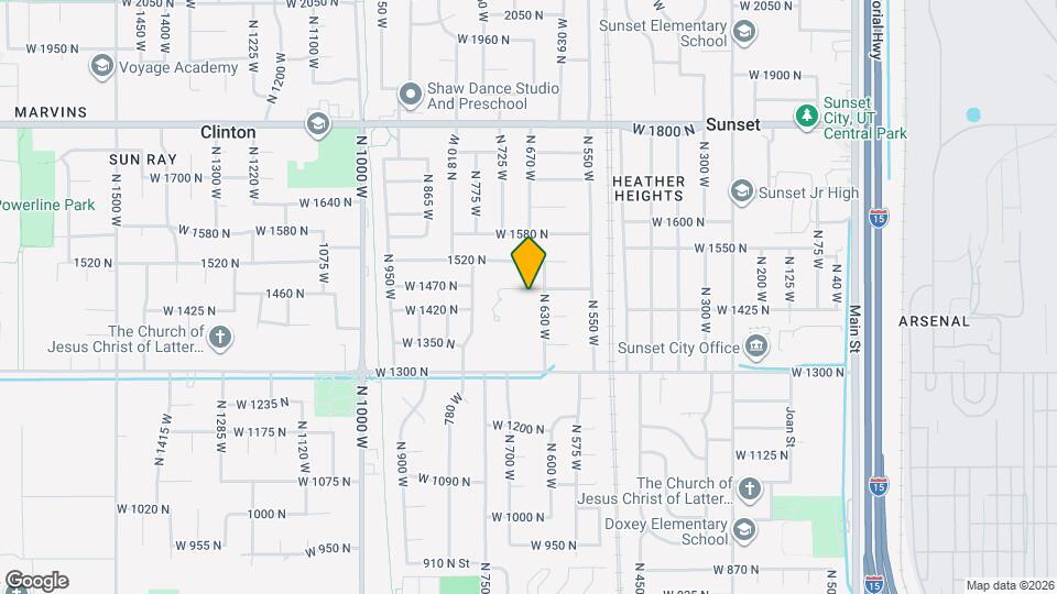 667 W 1460 N Map and Location Details