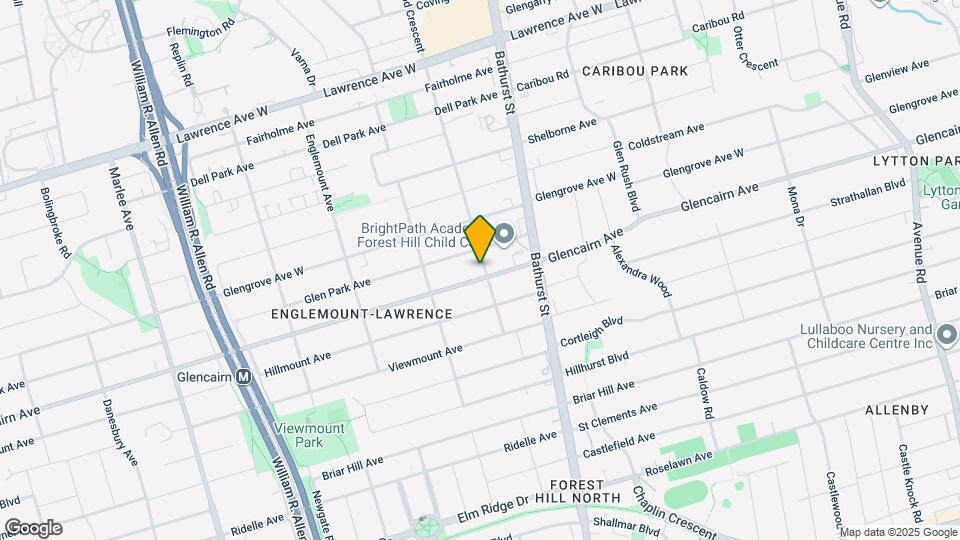 550 Glencairn Ave Map and Location Details