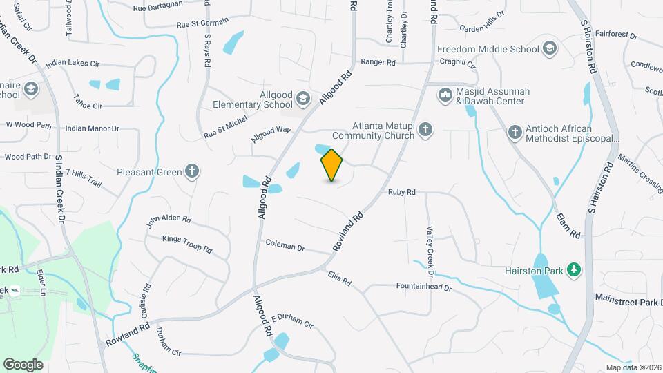 743 Allgood Valley Ct Map and Location Details