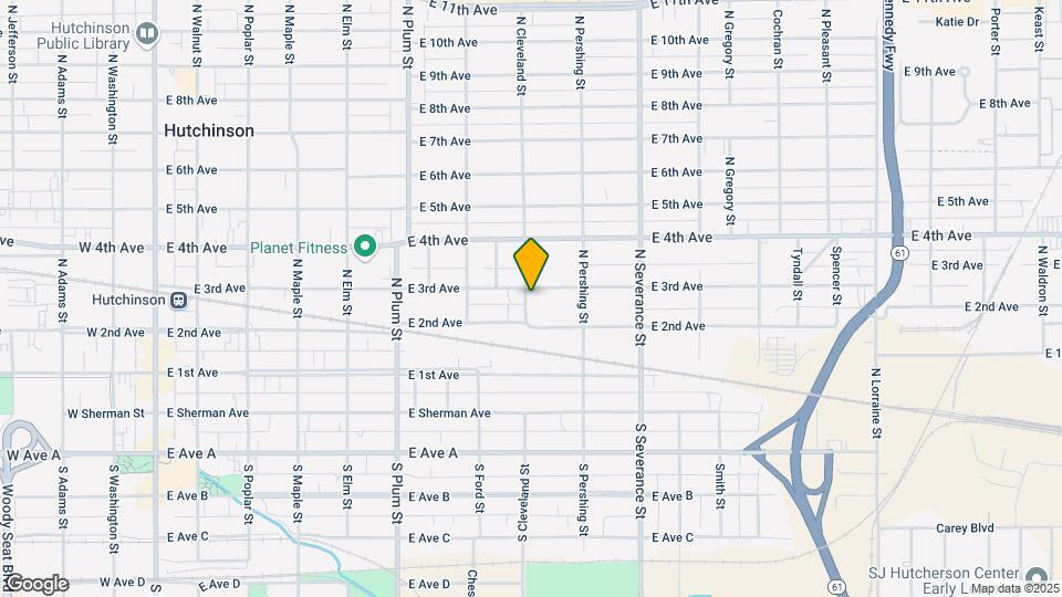 701 E 3rd Ave Map and Location Details