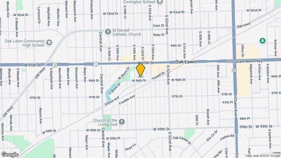 5334 W 96th St Map and Location Details