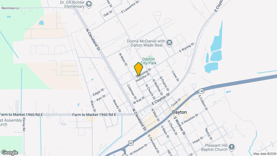 105 E Waring St Map and Location Details