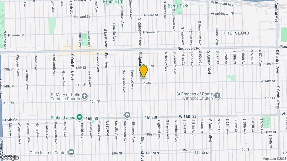 1341 Ridgeland Ave Map and Location Details