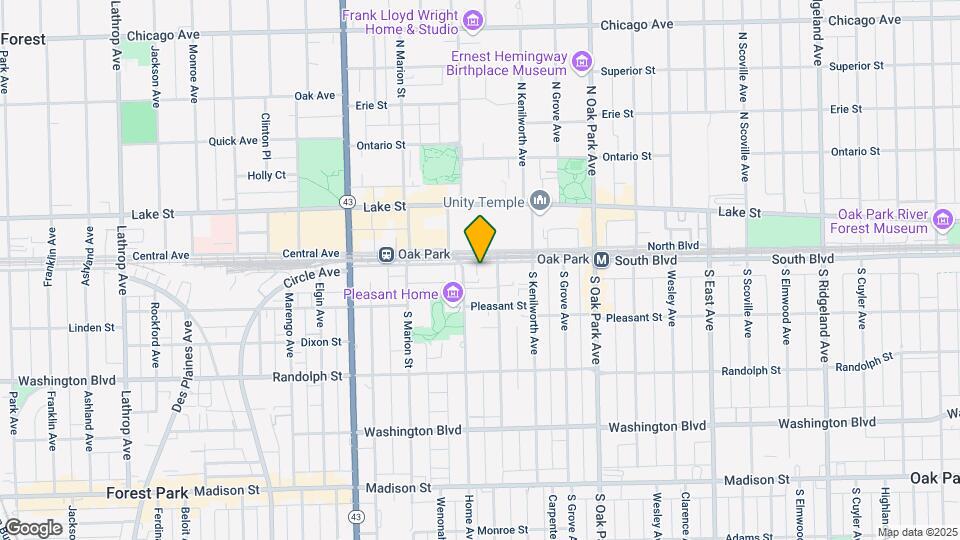 947 South Blvd Map and Location Details