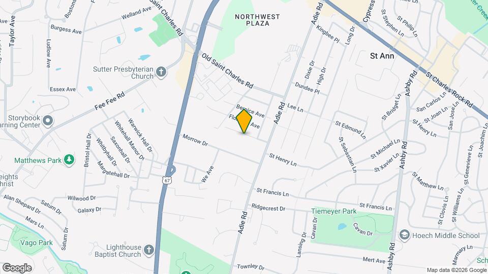 11038 Gertrude Ave Map and Location Details