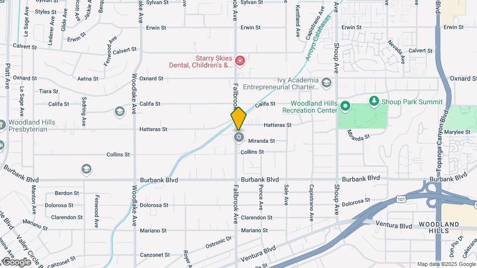 5756 Fallbrook Ave Map and Location Details