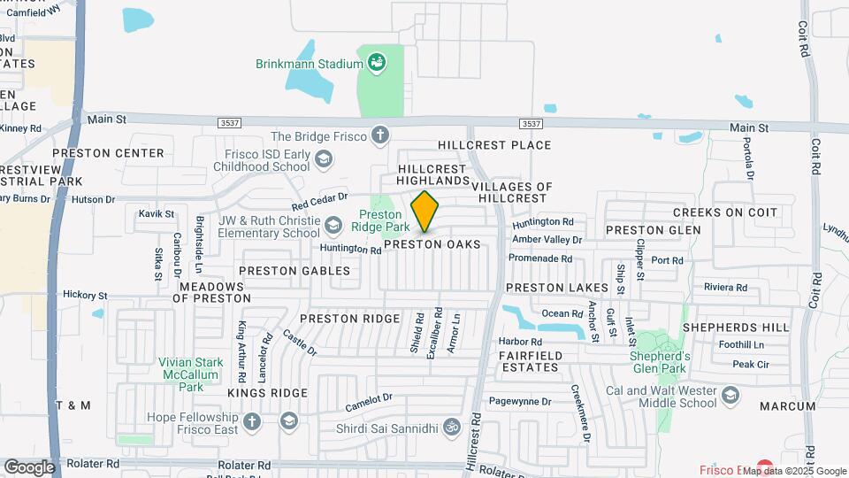 10705 Huntington Rd Map and Location Details