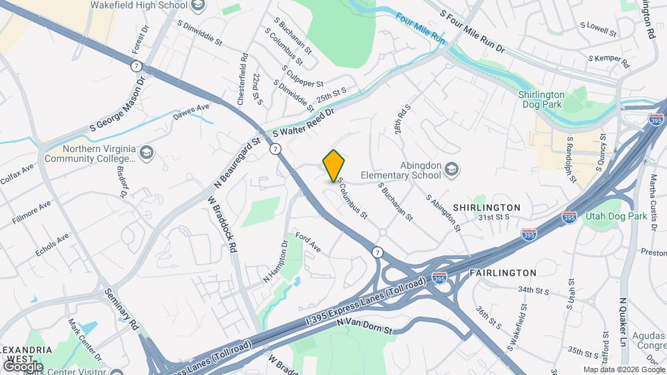 2941 S Dinwiddie St Map and Location Details