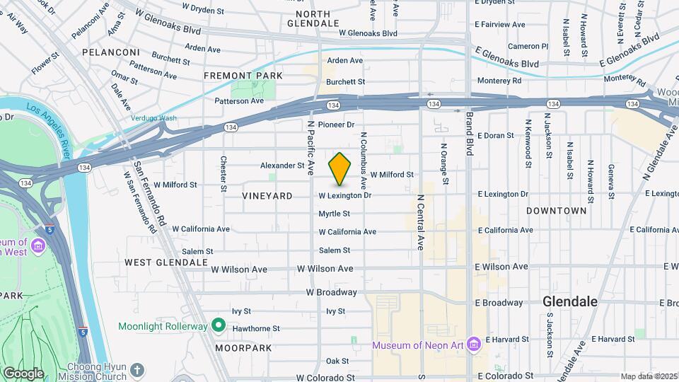 435 W Lexington Dr Map and Location Details