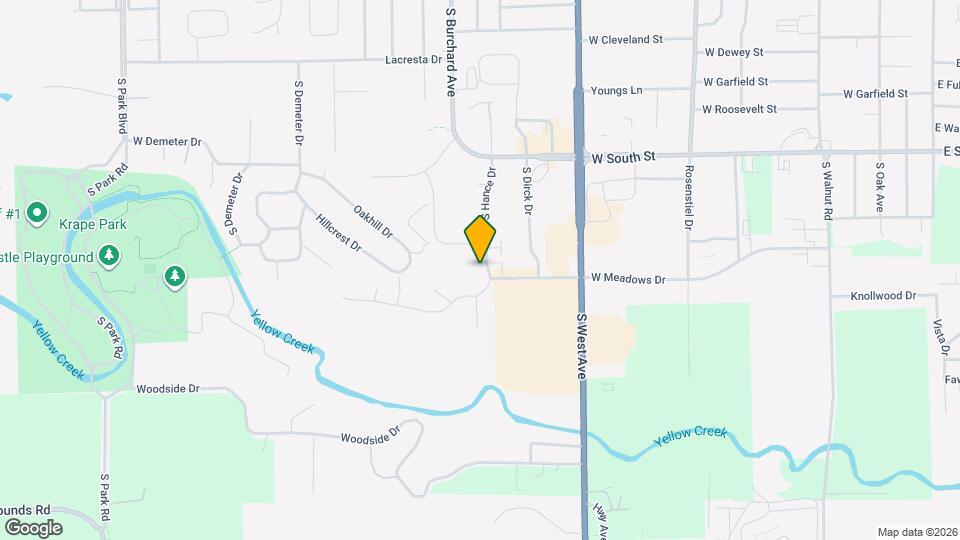 1776 S Hance Dr Map and Location Details