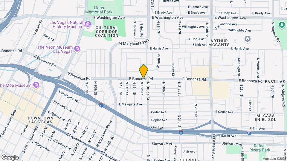 1618 E Bonanza Rd Mapa y Detalles de la Ubicación
