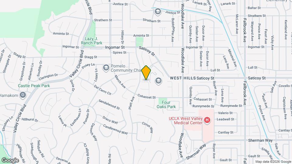 7570 Chaminade Ave Map and Location Details