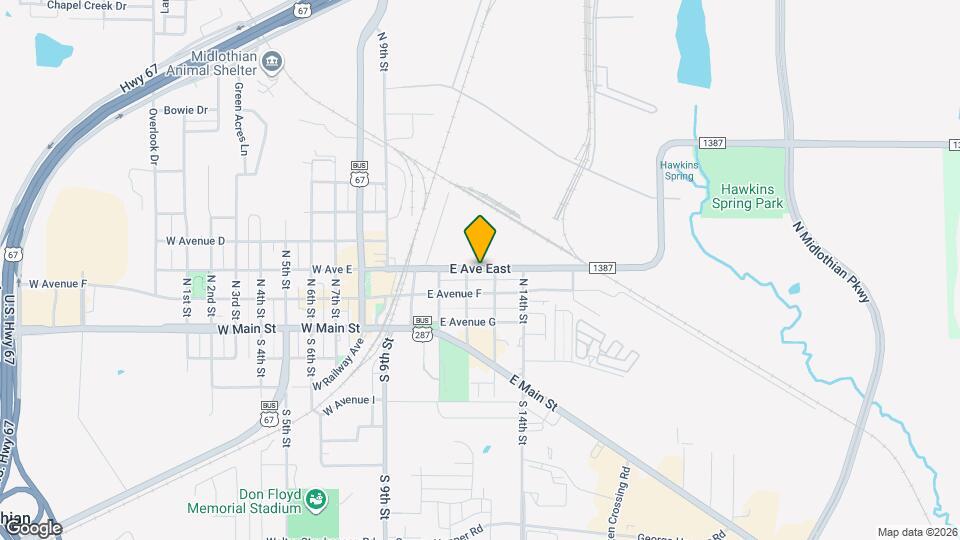 412 E Avenue F Map and Location Details