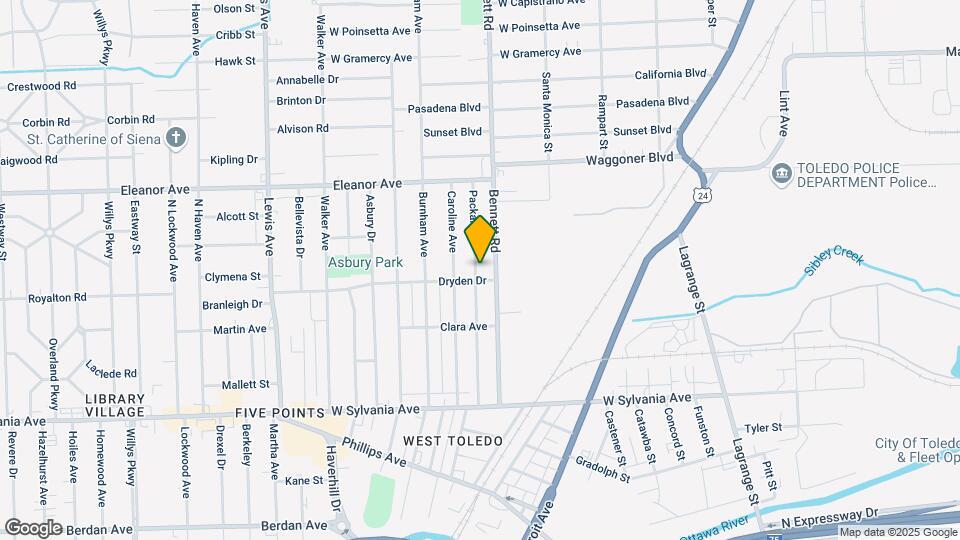 4312 Packard Rd Map and Location Details