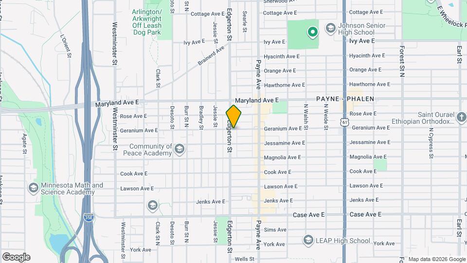 1136 Edgerton St Map and Location Details