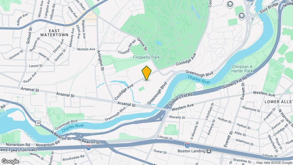 125 Coolidge Ave Map and Location Details