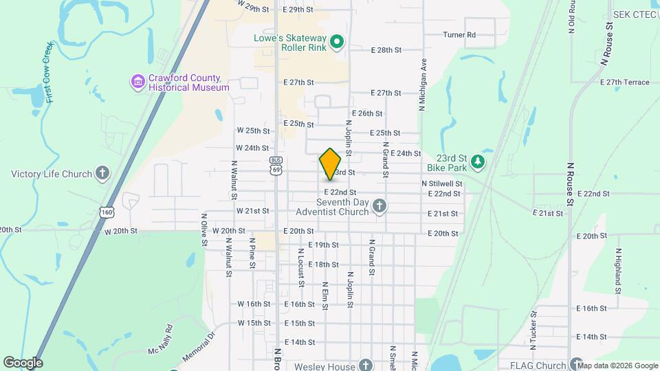 209 E 22nd St Map and Location Details