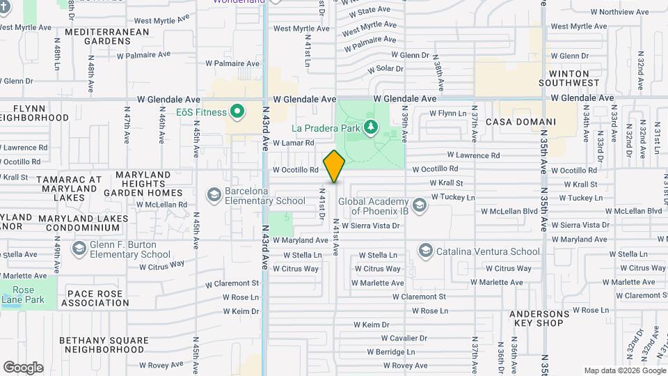 4101 W Krall St Map and Location Details