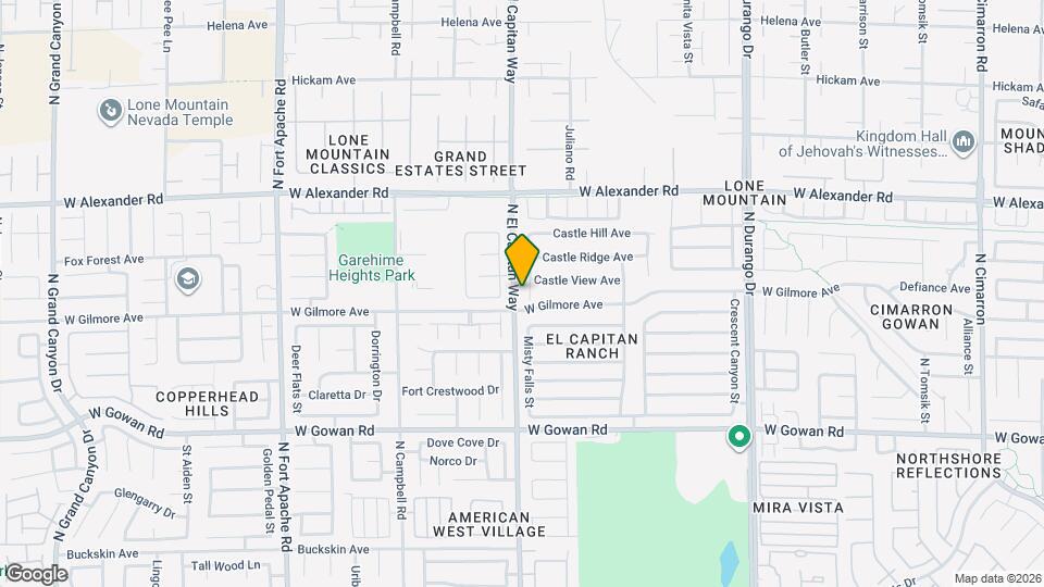 3809 Cranbrook Hill St Map and Location Details