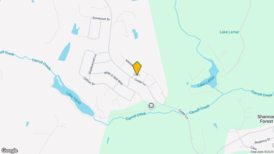 633 Cedar Ln Map and Location Details