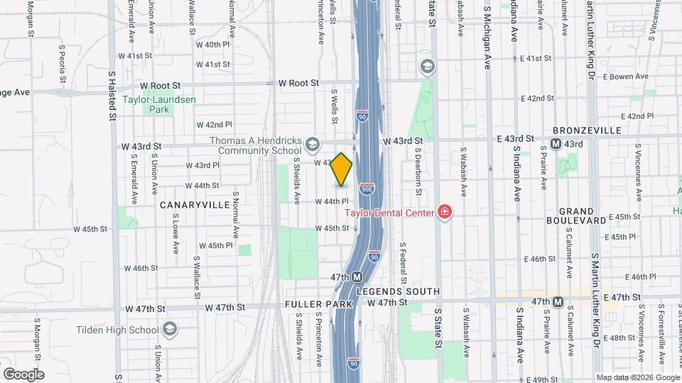 4411 S Wells St, Unit #1 Map and Location Details