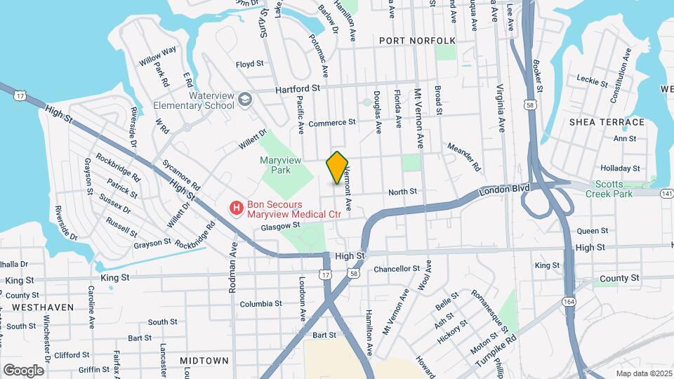947 Potomac Ave Map and Location Details