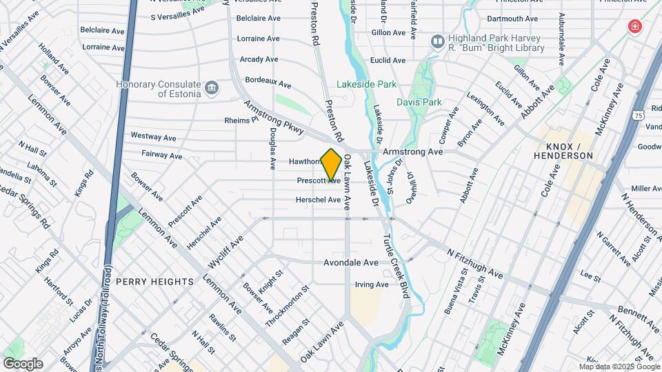 4224 Prescott Ave Map and Location Details