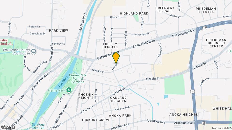 1438 Cleveland Ave Map and Location Details