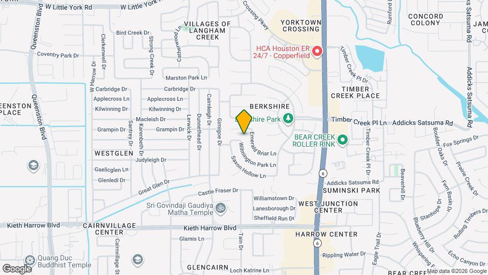 16222 Wilmington Park Ln Map and Location Details