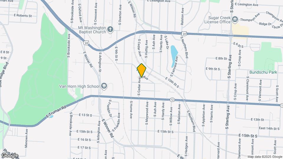 907 S Cedar Ave Map and Location Details