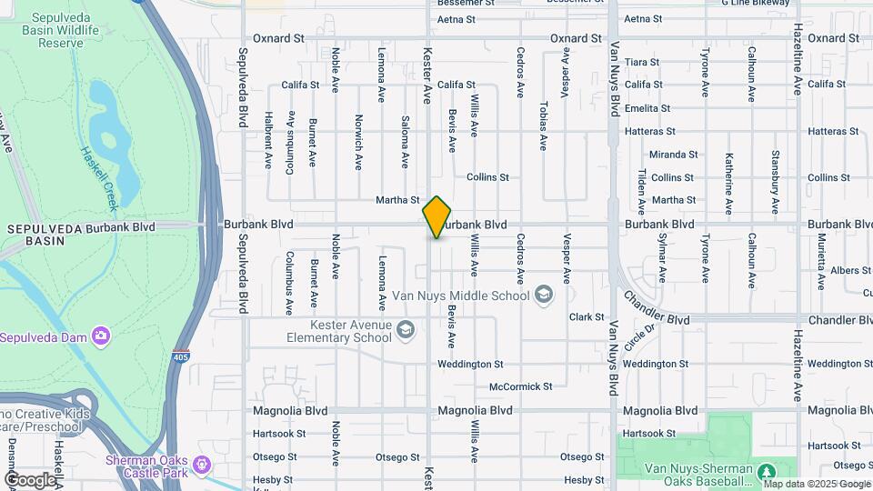 5534 Kester Ave Map and Location Details