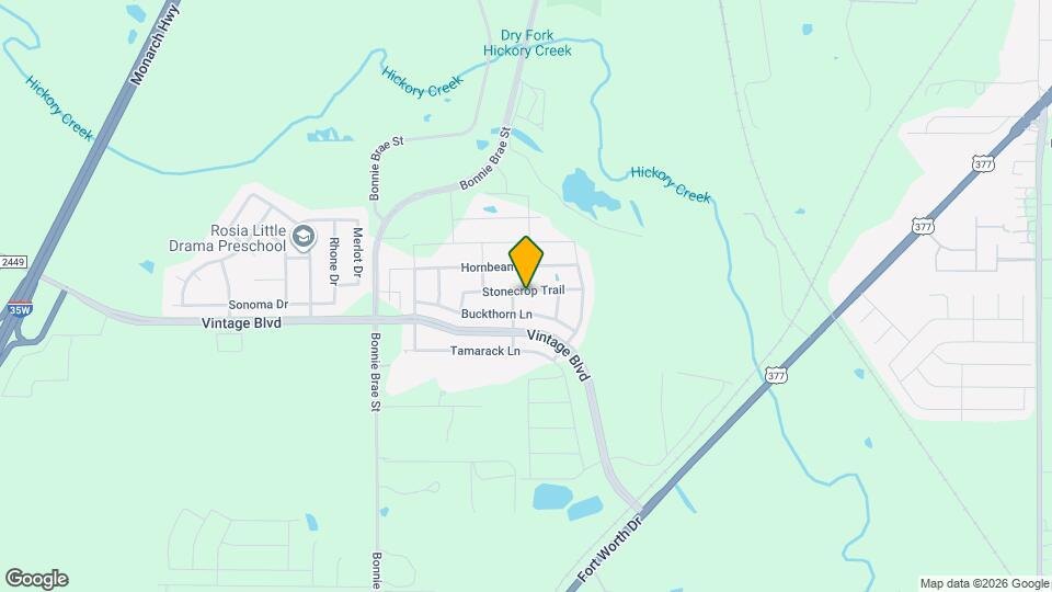 3205 Stonecrop Trail Mapa y Detalles de la Ubicación