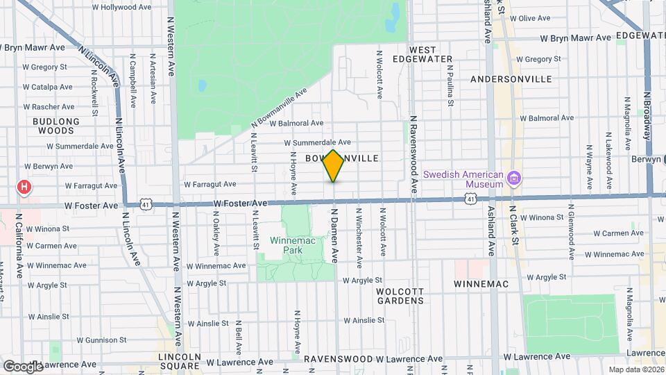 5214 N Damen Ave, Unit 3 Map and Location Details