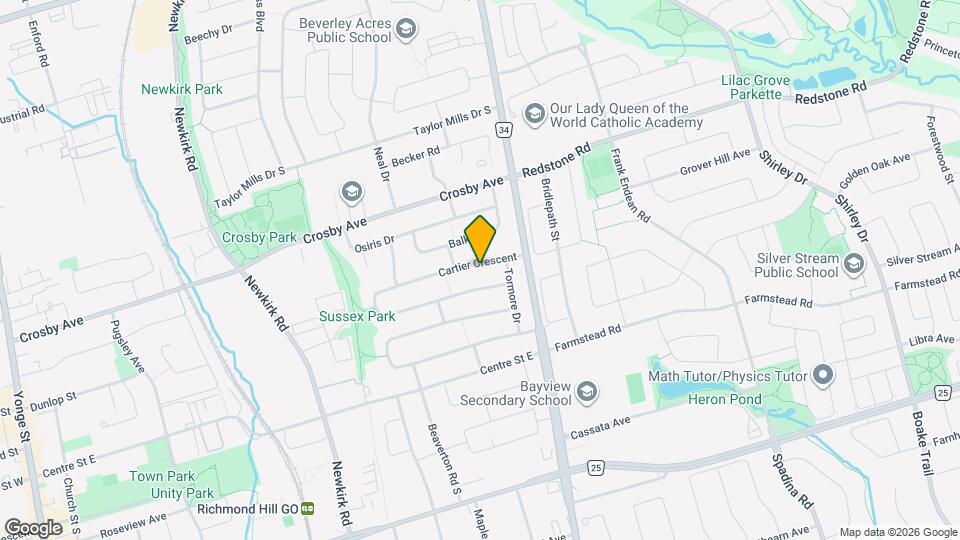 101 Cartier Crescent Map and Location Details