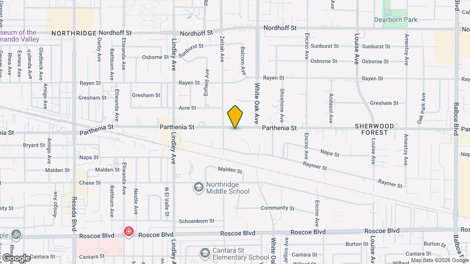 17812 Parthenia St Map and Location Details