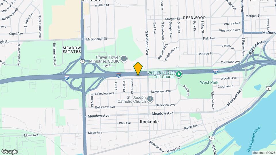 1413 Kinsey Ave Map and Location Details