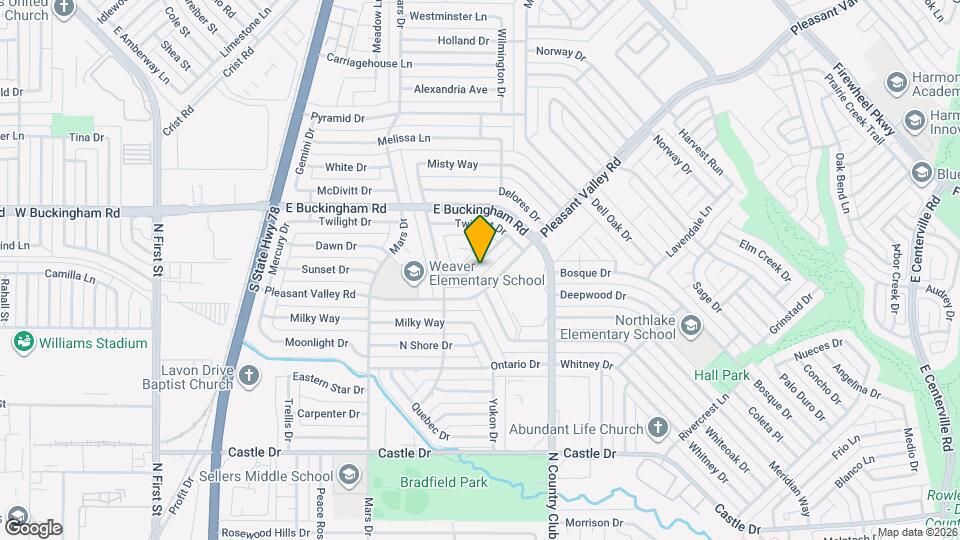 1024 Sunset Dr Map and Location Details