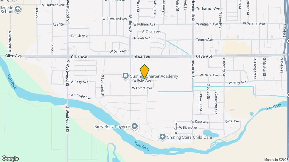 1913 W Roby Ave Map and Location Details