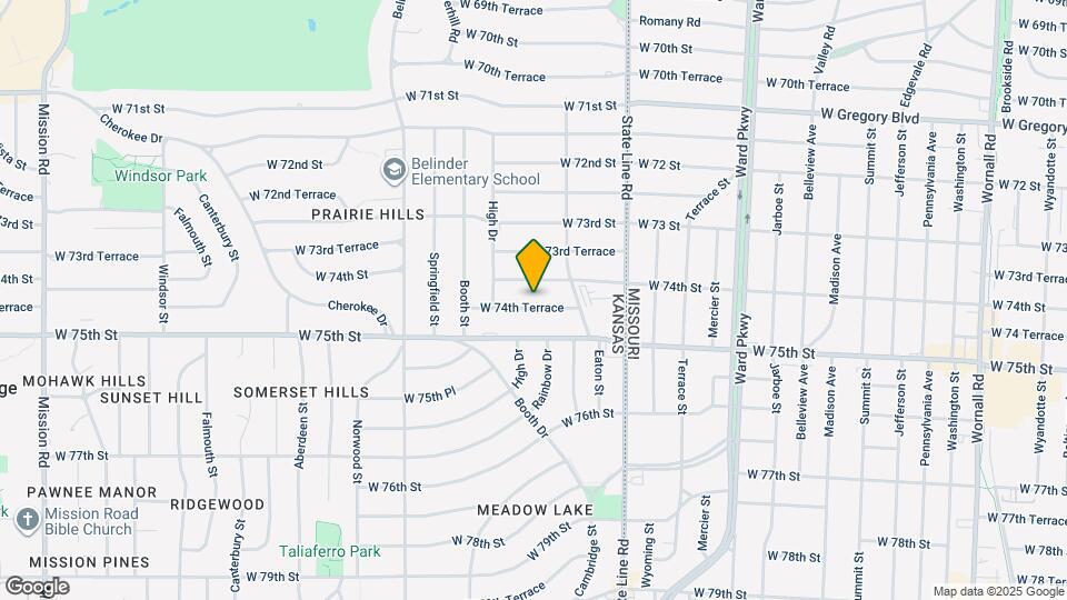 2226 W 74th Ter Map and Location Details